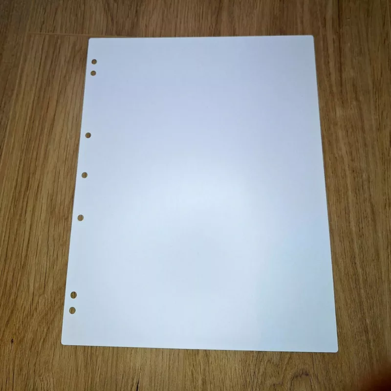 Interleaves sheets for coin album. White