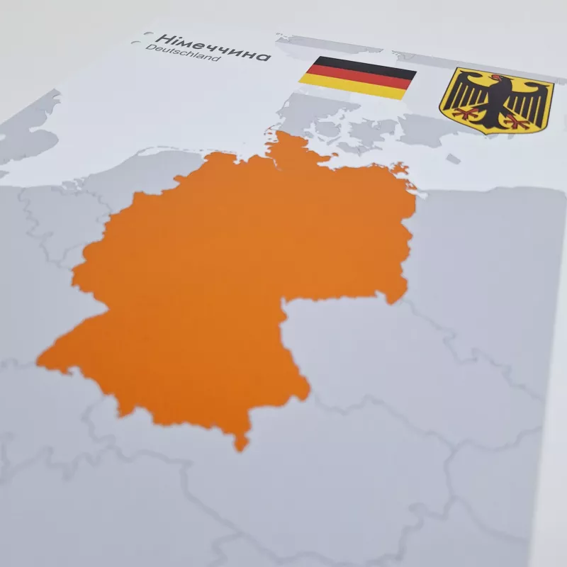 Interleaves sheets for Europe coin album. Countries