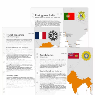 Interleaves sheets for Asian coin album. Countries. Informational. Additional