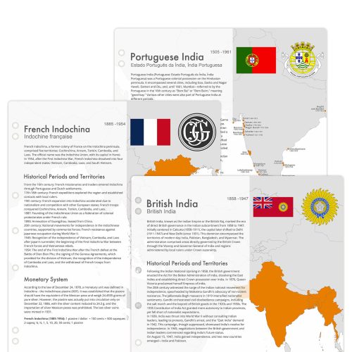 Interleaves sheets for Asian coin album. Countries. Informational. Additional