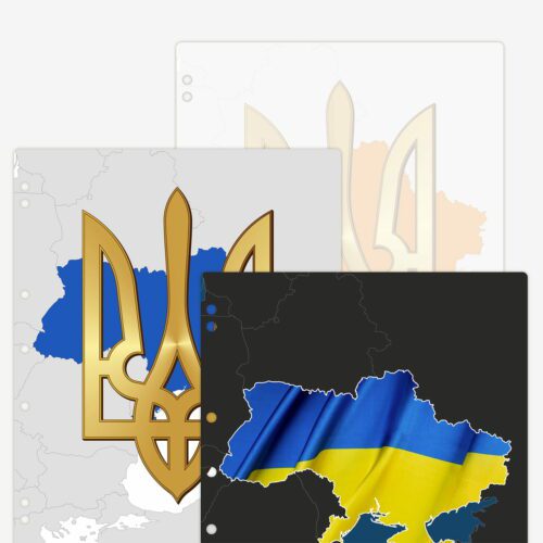 Interleaves sheets for Ukraine coin album. Universal