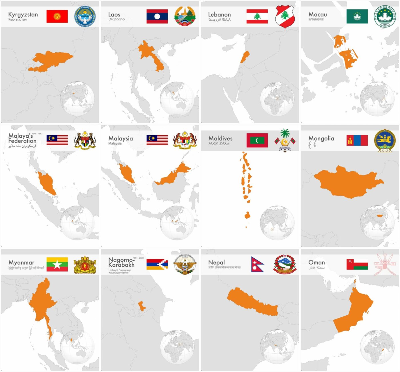 Interleaves sheets for Asian coin album