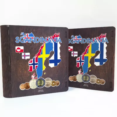 Album for coins of Scandinavian countries