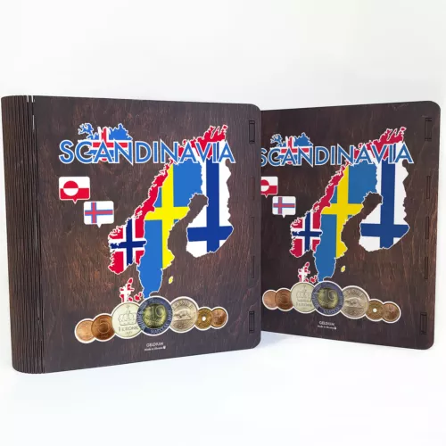 Album for coins of Scandinavian countries