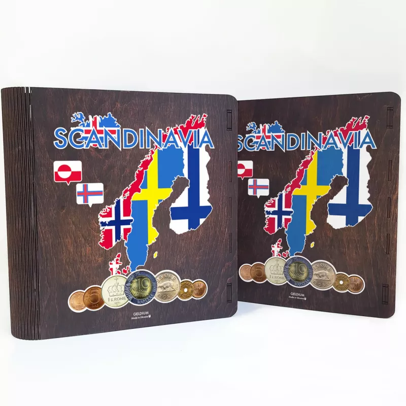 Album for coins of Scandinavian countries