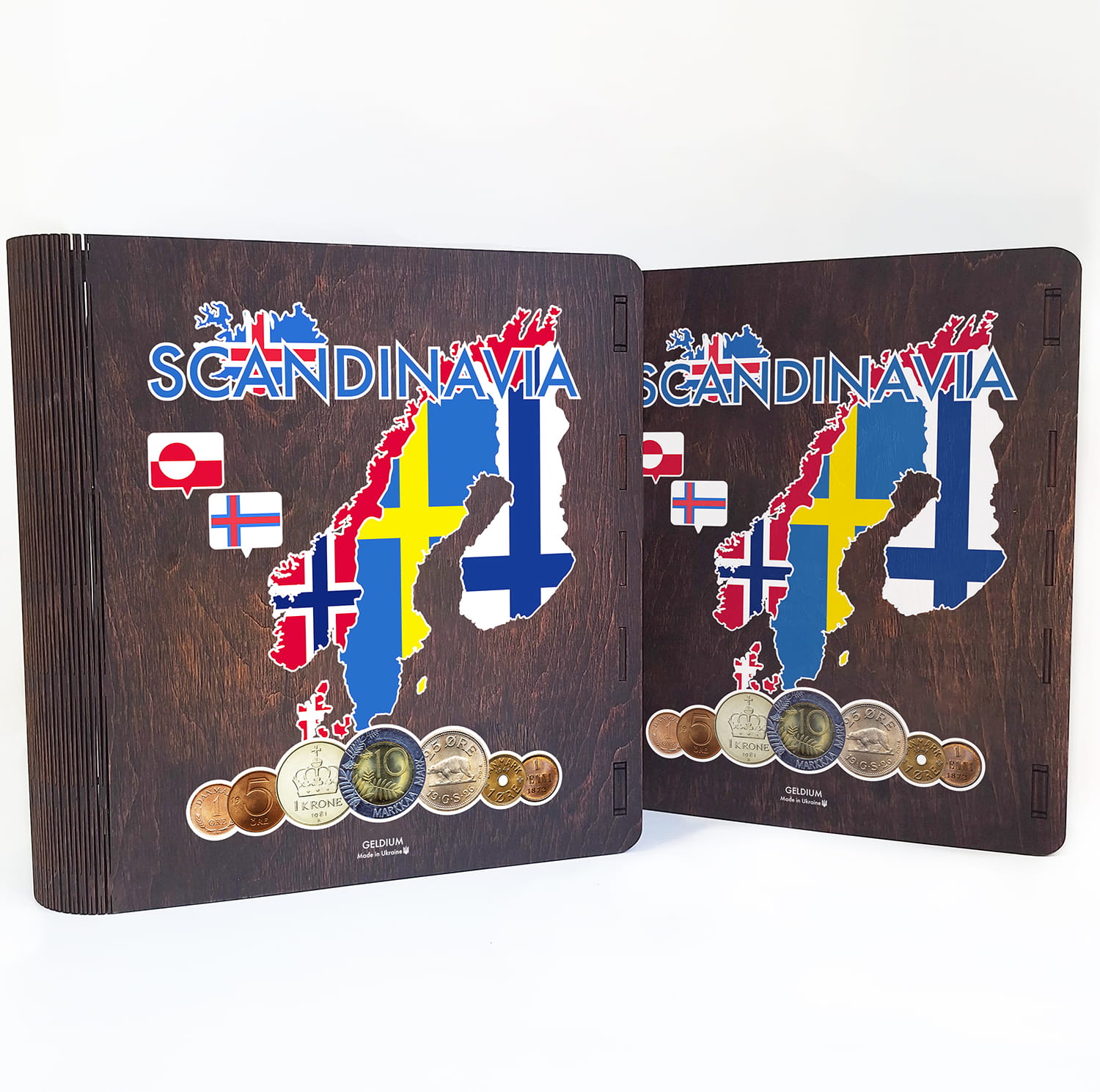 Album for coins of Scandinavian countries