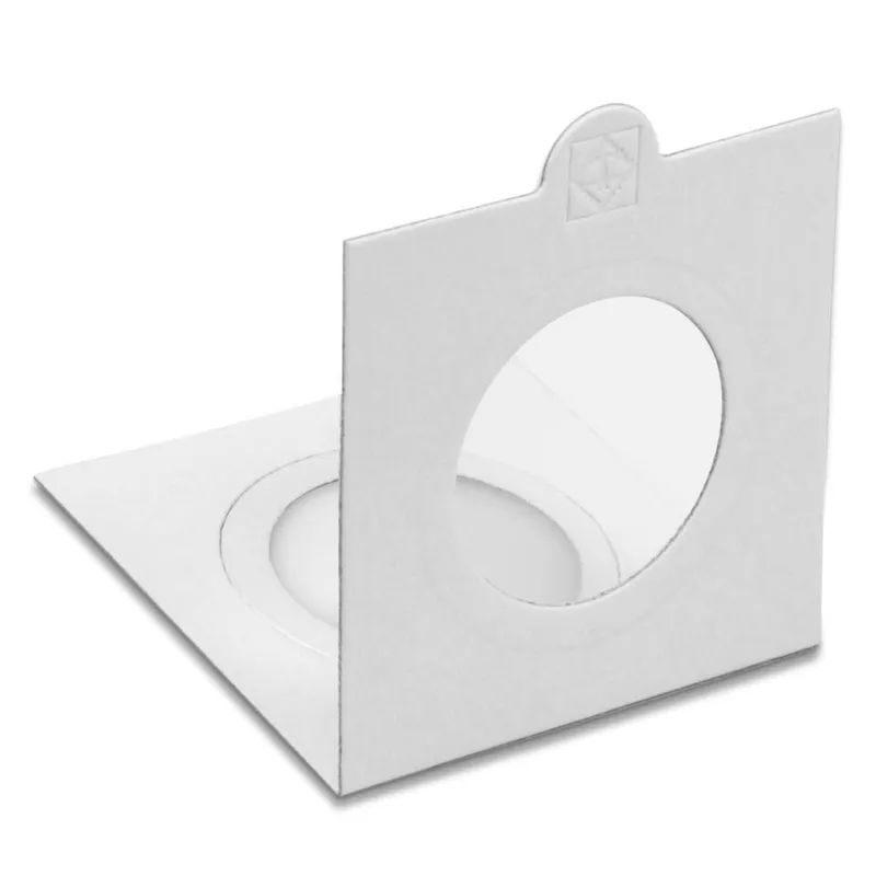 Self-Adhesive coin holders, Leuchtturm (white)