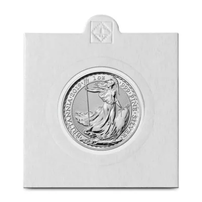 Self-Adhesive coin holders, Leuchtturm (white)