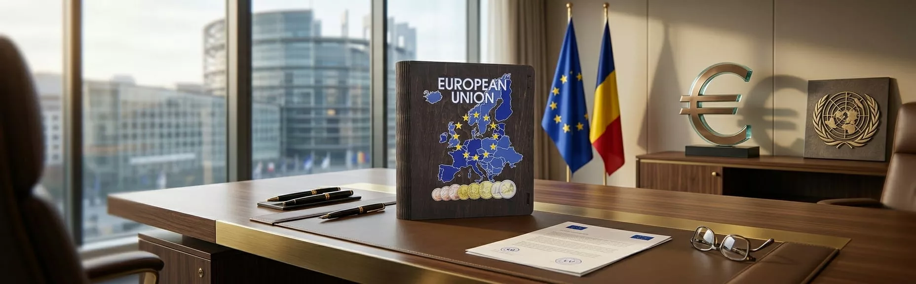 Album for coins of the European Union